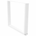 Patas mesa comedor forma V 3uds acero blanco 100x(72-73,3)cm