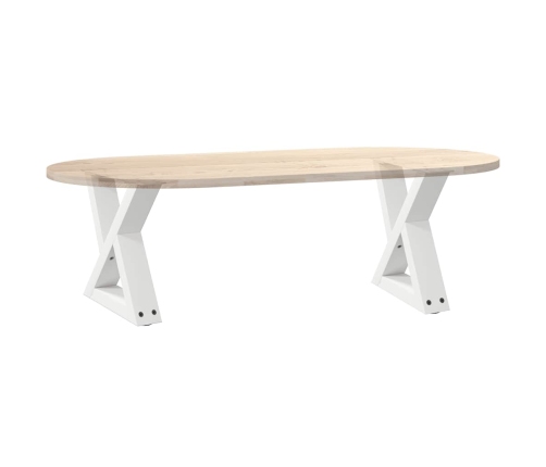 Patas para mesa de centro 2unidades acero blanco 40x(30-31,3)cm