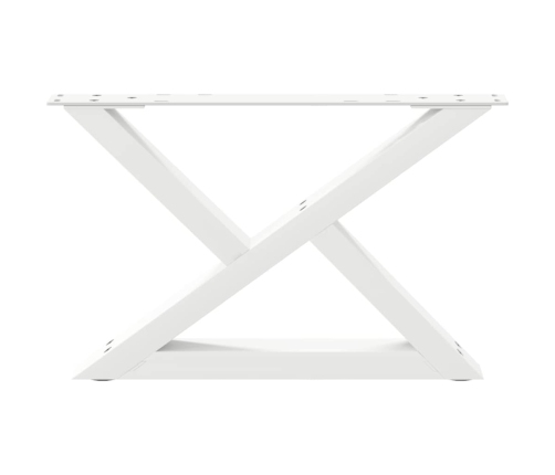 Patas para mesa de centro 2unidades acero blanco 50x(30-31,3)cm