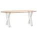 Patas de mesa de centro 2uds acero blanco 28x(42-43,3) cm