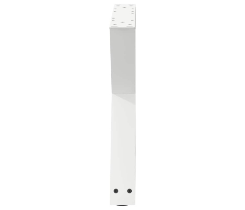 Patas para mesa de centro 2 uds acero blanco 60x(42-43,3) cm