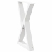 Patas de mesa de comedor 2 uds acero blanco 50x(72-73,3) cm