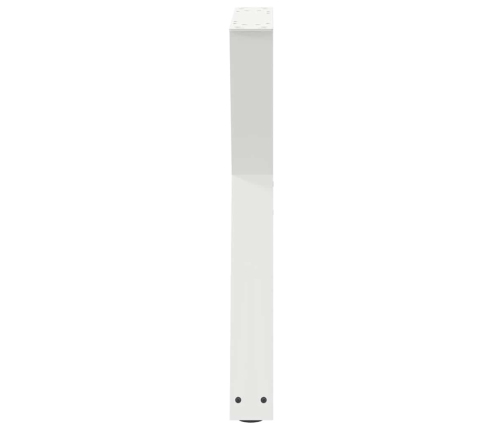 Patas de mesa de comedor 2 uds acero blanco 50x(72-73,3) cm