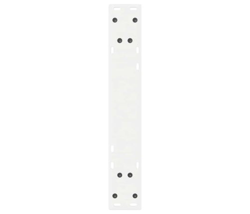 Patas de mesa de comedor 2 uds acero blanco 50x(72-73,3) cm