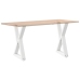 Patas de mesa de comedor 2 uds acero blanco 50x(72-73,3) cm