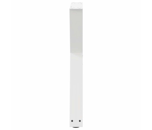 Patas de mesa de comedor 2 uds acero blanco 60x(72-73,3) cm