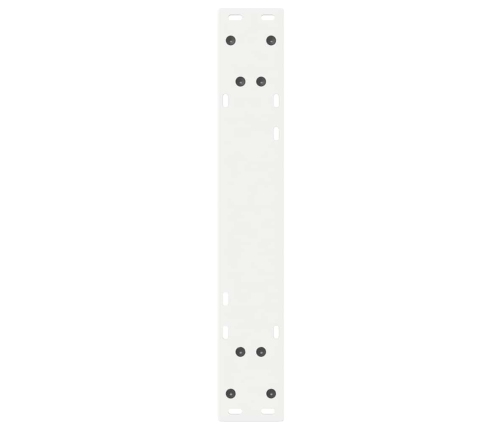 Patas de mesa de comedor 2 uds acero blanco 60x(72-73,3) cm