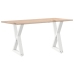 Patas de mesa de comedor 2 uds acero blanco 60x(72-73,3) cm