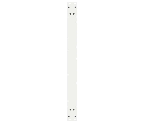 Patas para mesa de comedor 2 uds acero blanco 90x(72-73,3) cm