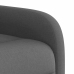 Sillón reclinable eléctrico de tela gris oscuro