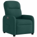 Sillón reclinable eléctrico tela verde oscuro