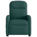 Sillón reclinable eléctrico tela verde oscuro