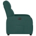 Sillón reclinable eléctrico tela verde oscuro