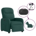 Sillón reclinable eléctrico tela verde oscuro