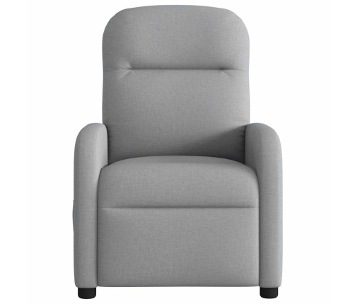 Sillón reclinable de masaje eléctrico tela gris claro