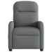 Sillón reclinable de masaje eléctrico tela gris oscuro