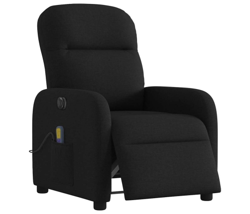 Sillón reclinable de masaje eléctrico tela negro