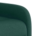 Sillón reclinable de masaje eléctrico tela verde oscuro