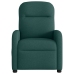 Sillón reclinable de masaje eléctrico tela verde oscuro