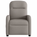 Sillón reclinable de masaje eléctrico tela gris taupe