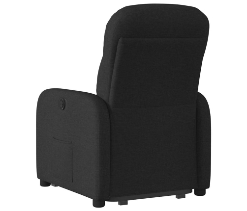 Sillón reclinable elevable tela negro