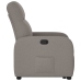 Sillón reclinable elevable tela gris taupe