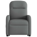 Sillón eléctrico reclinable elevable de tela gris oscuro