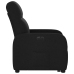 Sillón eléctrico reclinable elevable de tela negro