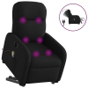 Sillón de masaje eléctrico reclinable elevable tela negro