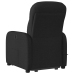 Sillón de masaje eléctrico reclinable elevable tela negro