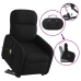 Sillón de masaje eléctrico reclinable elevable tela negro