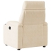 Sillón reclinable eléctrico tela de microfibra beige