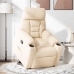 Sillón reclinable elevable tela de microfibra beige