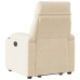 Sillón reclinable elevable tela de microfibra beige