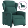 Sillón reclinable eléctrico tela verde oscuro