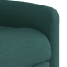 Sillón reclinable eléctrico tela verde oscuro