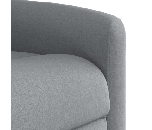 Sillón reclinable de masaje eléctrico tela gris claro