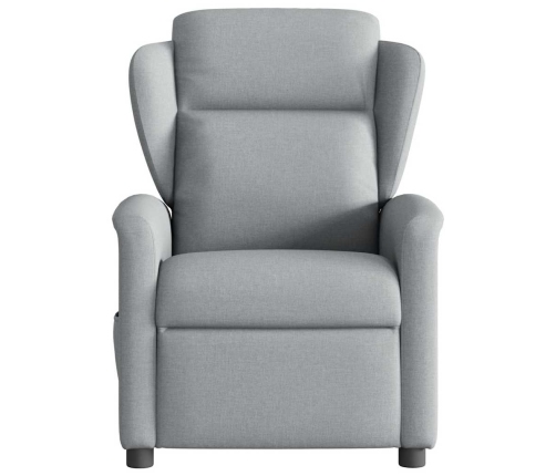 Sillón reclinable de masaje eléctrico tela gris claro