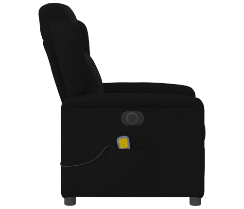 Sillón reclinable de masaje eléctrico tela negro