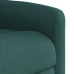 Sillón reclinable de masaje eléctrico tela verde oscuro