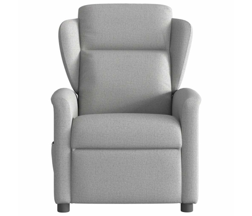 Sillón reclinable de masaje eléctrico tela gris nube