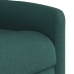 Sillón reclinable elevable tela verde oscuro