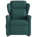 Sillón reclinable elevable tela verde oscuro