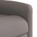 Sillón reclinable elevable tela gris taupe