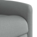 Sillón eléctrico reclinable elevable de tela gris claro