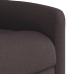 Sillón eléctrico reclinable elevable de tela marrón oscuro