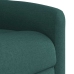 Sillón eléctrico reclinable elevable de tela verde oscuro