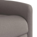 Sillón eléctrico reclinable elevable de tela gris taupe