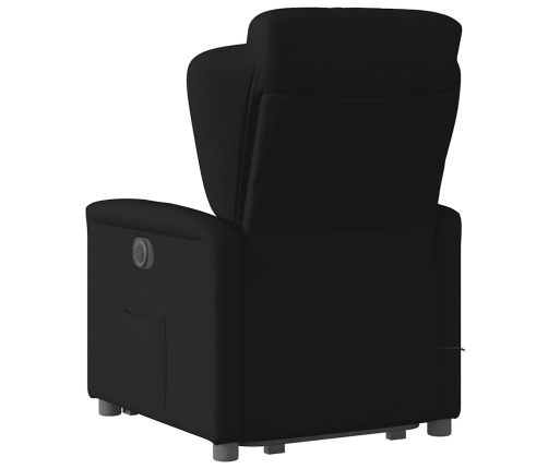 Sillón de masaje eléctrico reclinable elevable tela negro