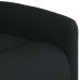 Sillón reclinable eléctrico de tela negro